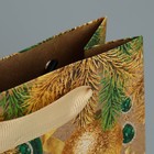 Пакет крафтовый вертикальный «С Новым годом!», S 12 × 15 × 5.5 см - фото 24254549