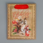 Пакет крафтовый вертикальный «Добро пожаловать в Новый год», S 12 × 15 × 5.5 см - Фото 7