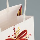 Пакет крафтовый «Яркий Новый год», 15 × 10 × 6 см - Фото 6