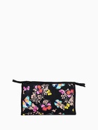 Косметичка на молнии, треугольная, большая с принтом, чёрная - Фото 3