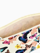 Косметичка на молнии, треугольная, большая с принтом, бежевая - Фото 2