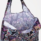 Сумка хозяйственная на кнопке, цвет чёрный/разноцветный - фото 22556336