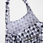 Сумка хозяйственная на кнопке, складная, цвет чёрный/серый - Фото 4