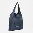 Сумка хозяйственная на кнопке, складная, 42×0.5×65 см, серая - Фото 2