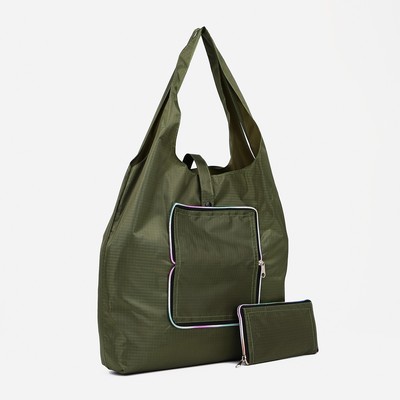 Сумка хозяйственная на кнопке, цвет хаки