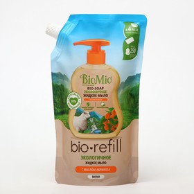 Жидкое мыло BioMio BIO-SOAP Refill с маслом абрикоса, 500 мл 9888267