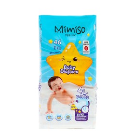 Подгузники одноразовые для детей MIMISO 4/L 7-14 кг 46шт