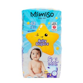 Подгузники одноразовые для детей MIMISO  5/XL 11-25 кг 42шт