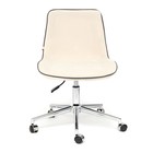 Кресло офисное для руководителя STYLE, без подлокотников, на колёсиках, флок, цвет молочный 4 - Фото 2