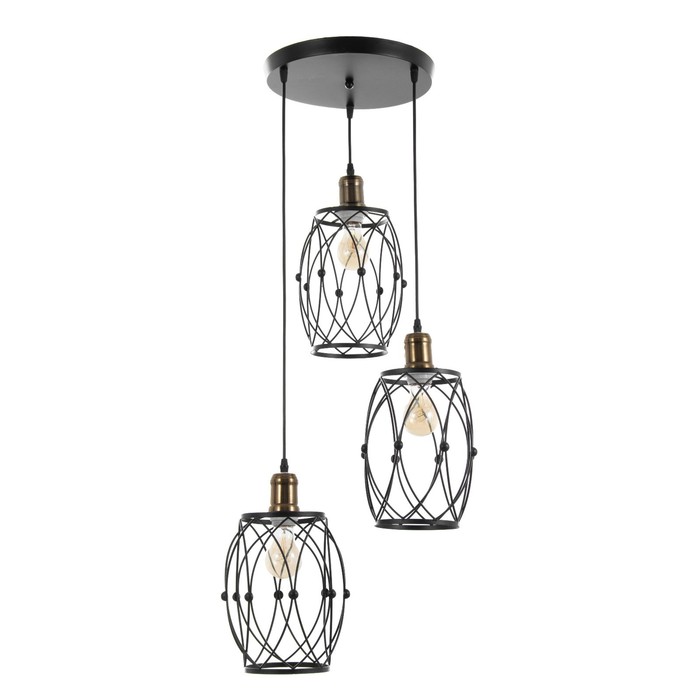 

Светильник BayerLux 2763/3 E27 40Вт черный 40x40x4-115 см