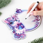 Магнит новогодний для записей на холодильник «Ёлочный шар», 14.5×14.5 см - Фото 5