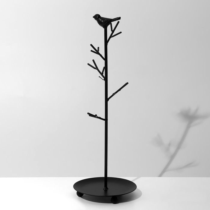 Органайзер универсальный «Птица на ветке», 12×34 см, цвет чёрный - фото 1882781292