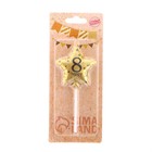 Свеча в торт на шпажке «Воздушный шарик.Звезда», цифра 8, 11×5 см, золотая - Фото 4