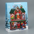 Пакет ламинированный вертикальный «Новогодний домик», L 31 × 40 × 11.5 см - Фото 3