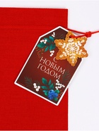 Мешочек подарочный в наборе 3 шт «С Новым годом!», с шильдиком, 20 × 30 см - фото 119635252