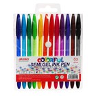 Набор шариковых ручек 12 цветов, однотонный цвет корпуса, в блистере - Фото 4