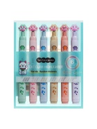 Набор маркеров-текстовыделителей «Лапки с нотами», 6 цветов, скошенный наконечник, узел 5 мм - Фото 5