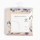 Простыня на резинке 1.5-спальная «Этель» Flowers (вид 1), 160×200+25 см, поплин 9732246