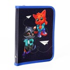 Папка для тетрадей, А5, пластиковая, 18×23×2.5 см «Зверята» - Фото 3