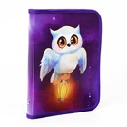 Папка для тетрадей, А5, пластиковая, 18×23×2.5 см «Совушка» - Фото 3