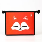 Папка для тетрадей, А5, пластиковая, 19×23×5 см «Лиса» - Фото 3