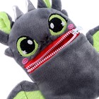 Мягкая игрушка-конфетница «Дракон Зубастик», чёрная - фото 31411967