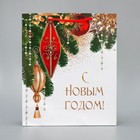 Пакет подарочный новогодний ламинированный «Праздник», ML 21 х 25 х 8 см 9543859 - фото 16160905