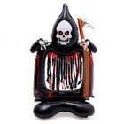 Воздушный шар фольгированный 50" «Смерть с косой на подставке», под воздух - Фото 1