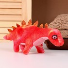 Мягкая музыкальная игрушка «Динозаврик», 27 см, цвет красный - фото 7333914