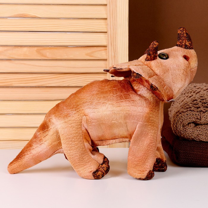 Мягкая музыкальная игрушка «Динозаврик», 42 см, цвет бежевый - фото 1909263022