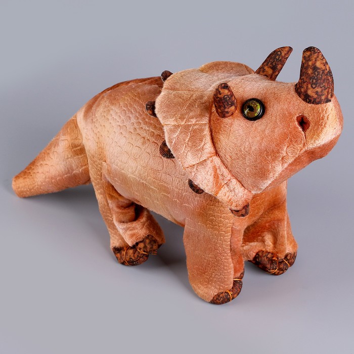 Мягкая музыкальная игрушка «Динозаврик», 42 см, цвет бежевый - фото 1909263026