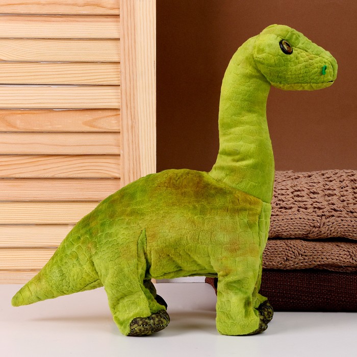 Мягкая музыкальная игрушка «Динозаврик», 31 см, цвет зелёный - фото 1907800887