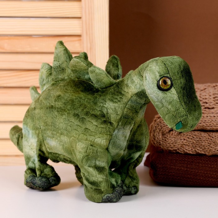 Мягкая музыкальная игрушка «Динозаврик», 43 см, цвет зелёный - фото 1907800893