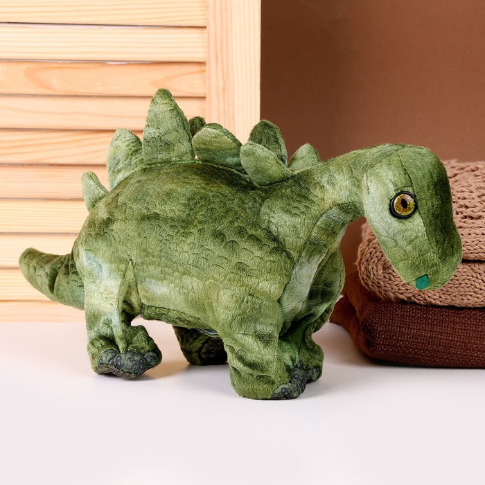 Мягкая музыкальная игрушка «Динозаврик», 43 см, цвет зелёный - фото 1907800896