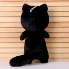 Мягкая игрушка «Кот», 30 см, цвет чёрный - Фото 3