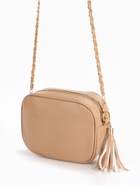 Сумка женская кросс-боди на молнии, 21×7×14 см, в клетку, бежевая - Фото 6