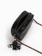 Сумка женская кросс-боди на молнии, 21×7×14 см, в клетку, чёрная - Фото 10