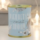 Подарок носки в банке "Расцветай этой зимой" (женские, цвет белый) - фото 24610326