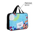 Папка для труда, А4, текстильная, 35×27×7 см «Школьная» - Фото 3