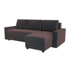 Диван угловой Оскар (независимые пружины) П1 велюр Эффект 24 - фото 13207385