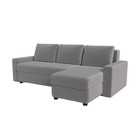 Диван угловой Оскар (независимые пружины) П1 велюр Эффект 32 - фото 13207388