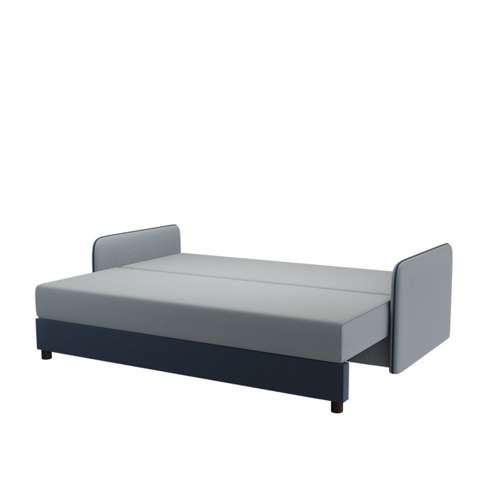 Диван прямой «НЕО 2», независимые пружины, 1400×1900 мм, цвет allince 993 светло - серый/allince 797 синий