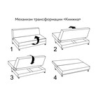 Диван прямой «НЕО», независимые пружины, спальное место 1200×1900 мм, цвет монако 05 коричневый/монако 01 бежевый - Фото 6