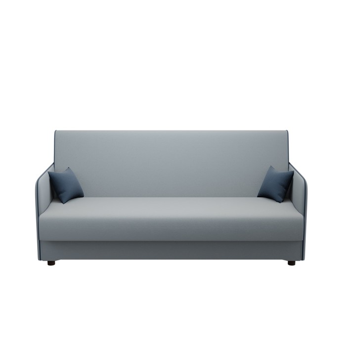 Диван прямой «НЕО», независимые пружины, спальное место 1200×1900 мм, цвет allince 993 светло - серый/allince 797 синий - Фото 1