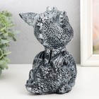 Копилка "Дракоша" 17,5х11,5х12,5 см, серебро - фото 22625315