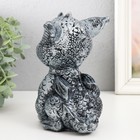 Копилка "Дракоша" 17,5х11,5х12,5 см, серебро - фото 22625316