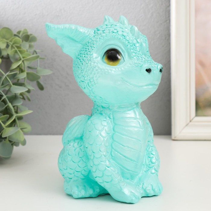 Копилка для денег «Дракоша», 17.5×11.5×12.5 см, бирюзовый, МИКС