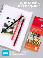 Карандаши цветные 12 цветов «Гамма. Мультики», трёхгранные, заточенные, картонная упаковка, (290122_12) - Фото 2