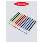 Карандаши цветные 12 цветов «Гамма. Мультики», трёхгранные, заточенные, картонная упаковка, (290122_12) - Фото 5