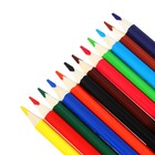 Карандаши цветные 12 цветов «Гамма. Мультики», трёхгранные, заточенные, картонная упаковка, (290122_12) - Фото 9